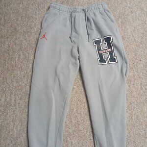 Nike Air Jordan x Howard University Medium Sweatpants Joggers Gray FD9341-012
